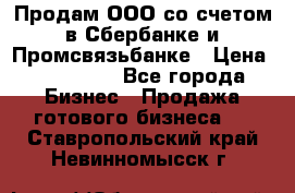 Продам ООО со счетом в Сбербанке и Промсвязьбанке › Цена ­ 250 000 - Все города Бизнес » Продажа готового бизнеса   . Ставропольский край,Невинномысск г.